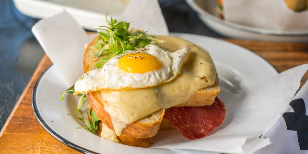 Croque Madame with Bacon