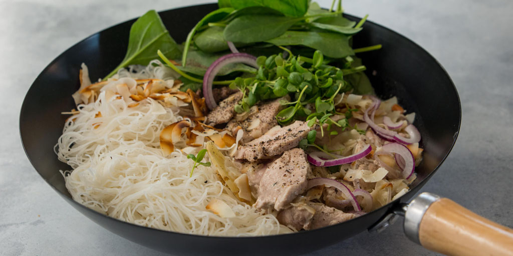 Eskort Thai Pork Fillet Green Curry with Vermicelli Noodles