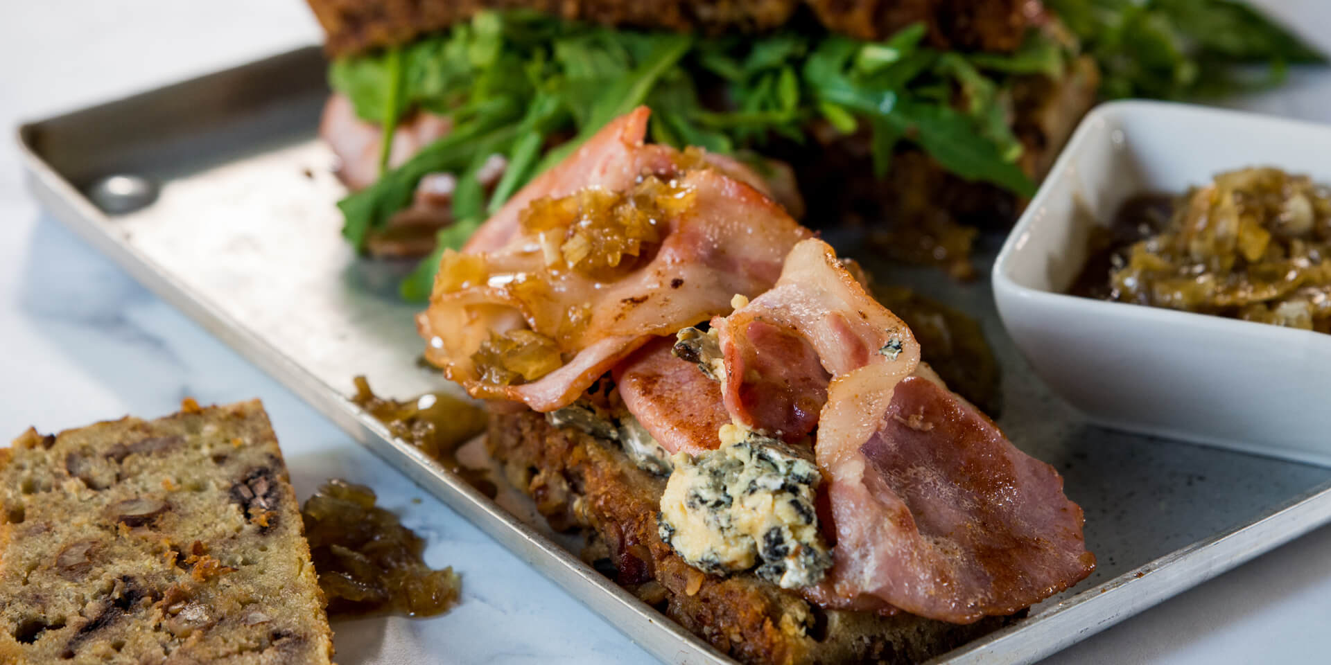 Eskort - Bacon, Banana and Brie with Whisky and Cumin Onion Marmalade - Eskort