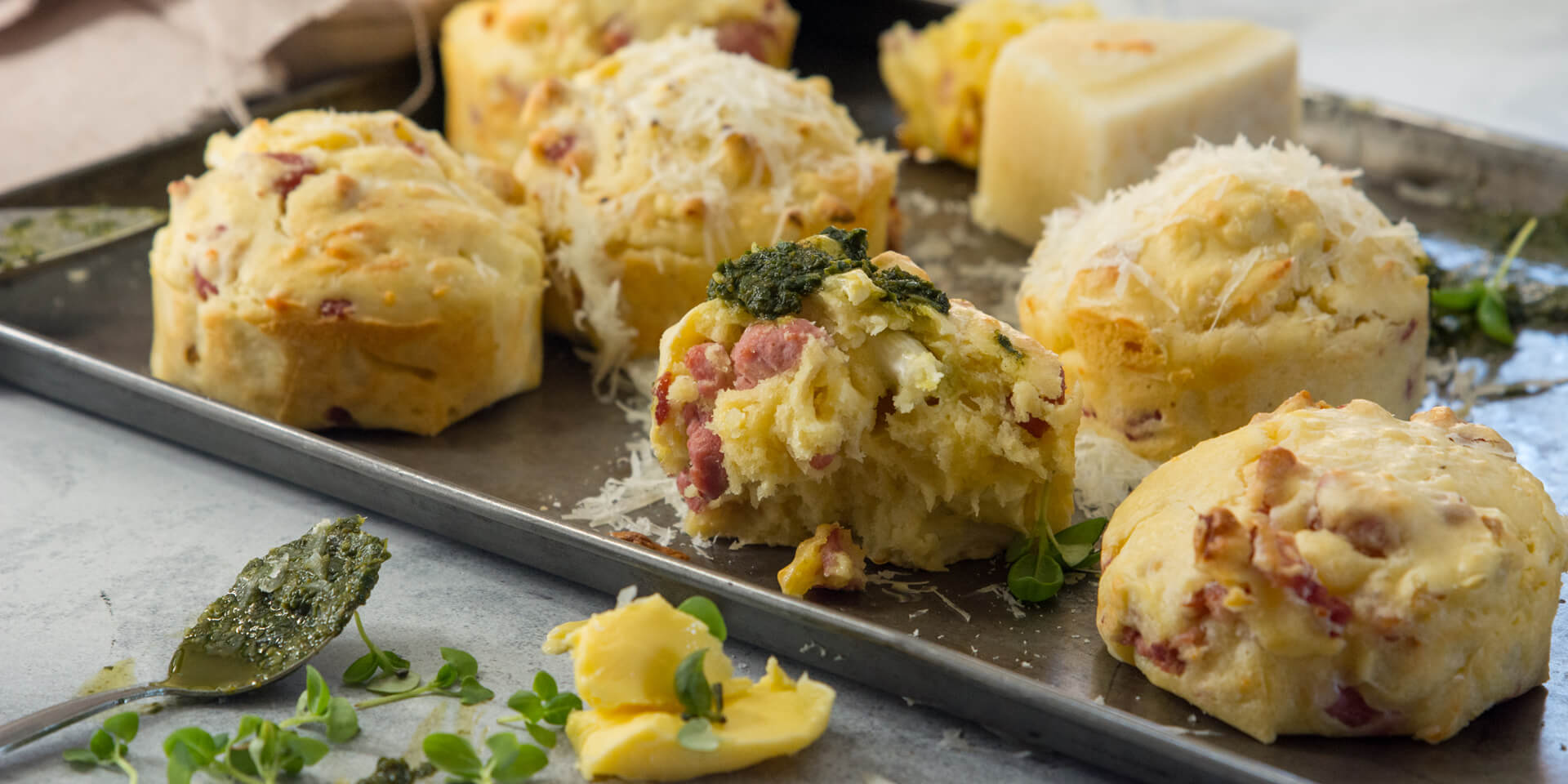 Eskort - Bacon, Cheese & Cauliflower Muffins - Eskort