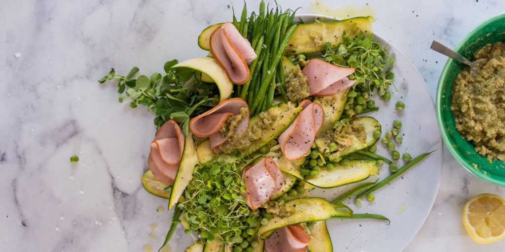Ham & Hummus Green Salad