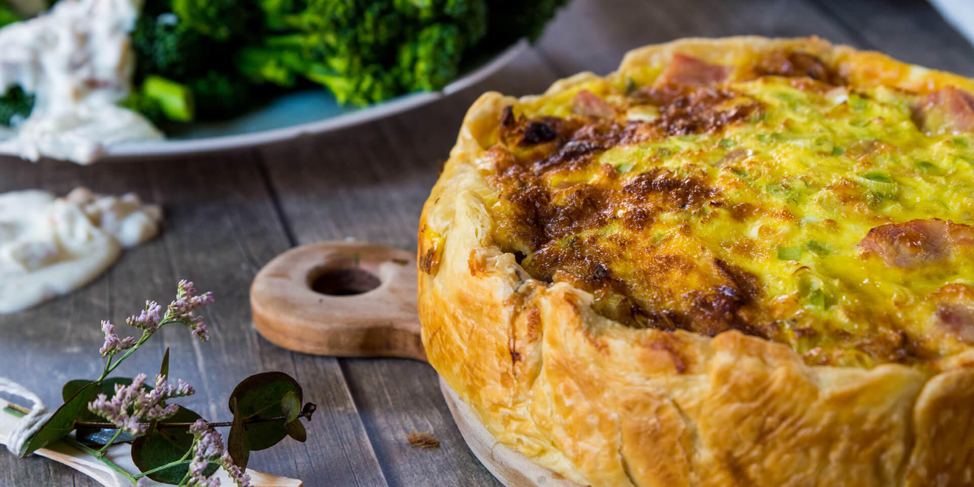 Eskort - Ham, Pear and Gorgonzola Quiche - Eskort