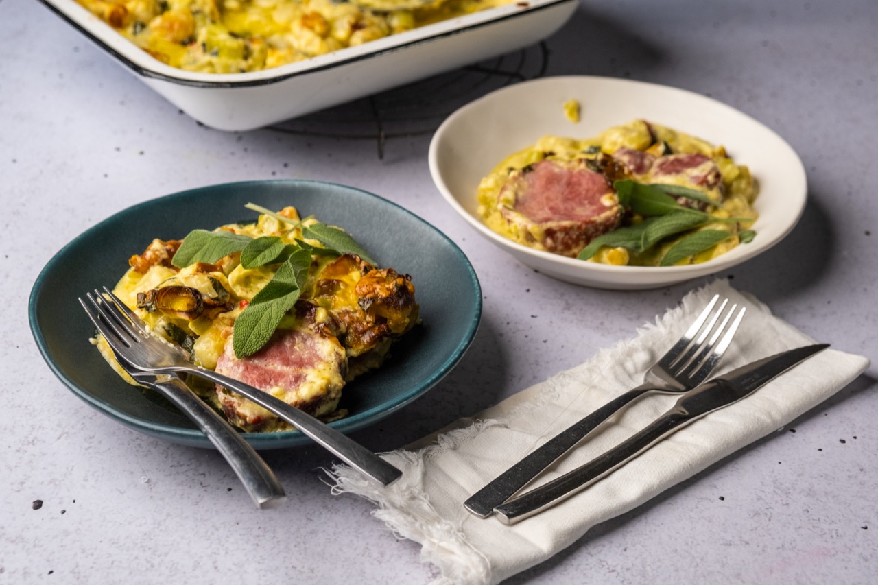 Eskort - Creamy Smoked Pork Neck Bake - Eskort