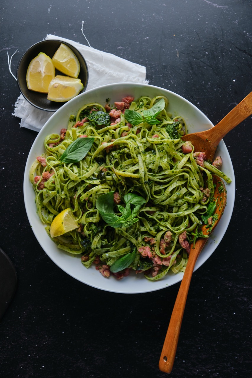 Eskort - Kale and Spinach Pesto Tagliatelle - Eskort