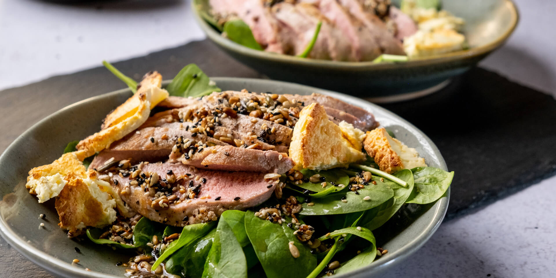 Eskort - Pork Fillet & Baked Feta Salad - Eskort