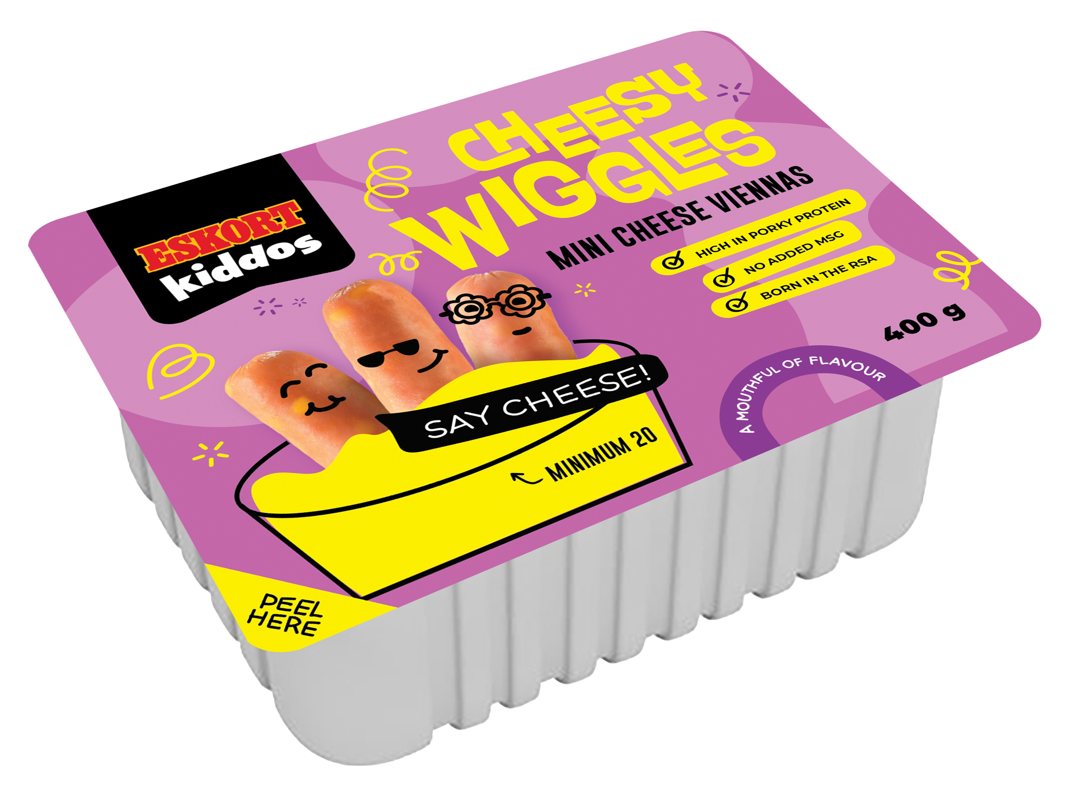 Eskort Cheesy Wiggles Mini Cheese Vienna s